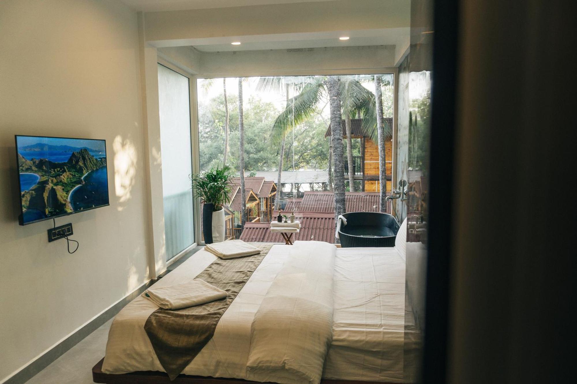 Tranquill Riverside Luxury Cottages With Bathtub, Candolim Exterior foto